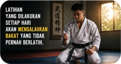 Latihan yang Dilakukan Setiap Hari Akan Mengalahkan Bakat yang Tidak Pernah Berlatih